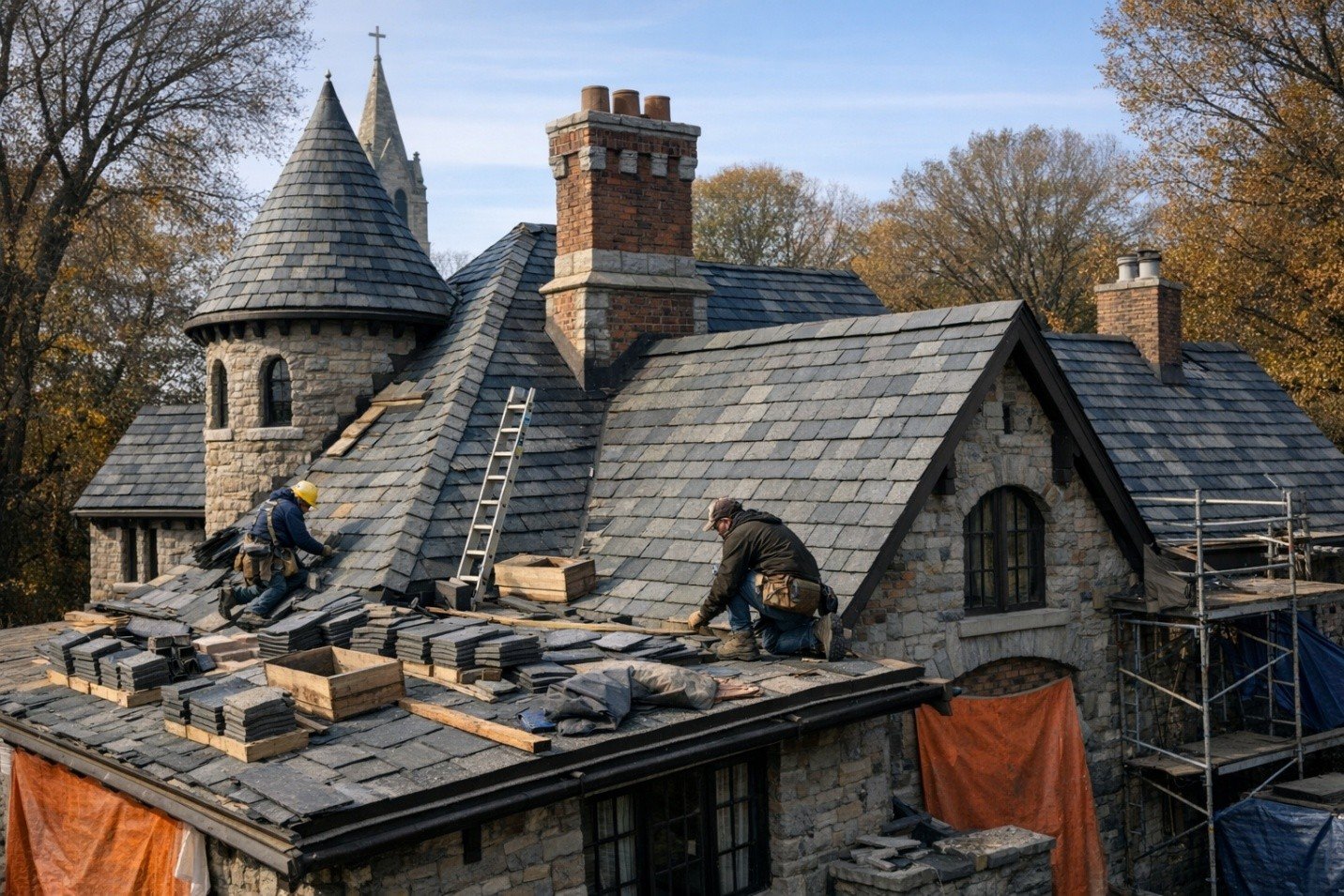 How Slate Roof Repair Services in Johnson County and Kansas City Preserve Historic Properties